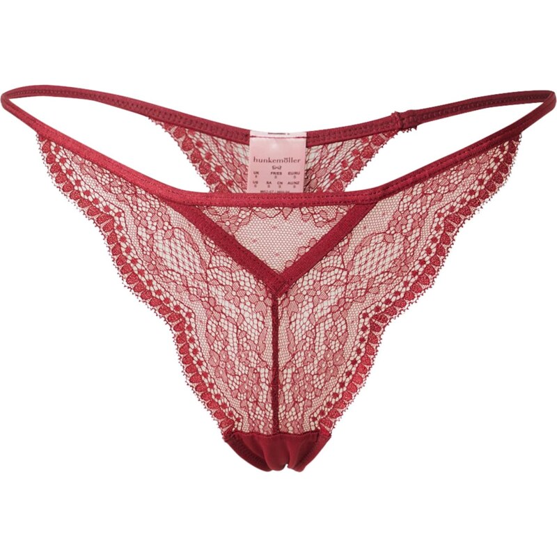 Hunkemöller Tanga ISABELLE tmavě červená