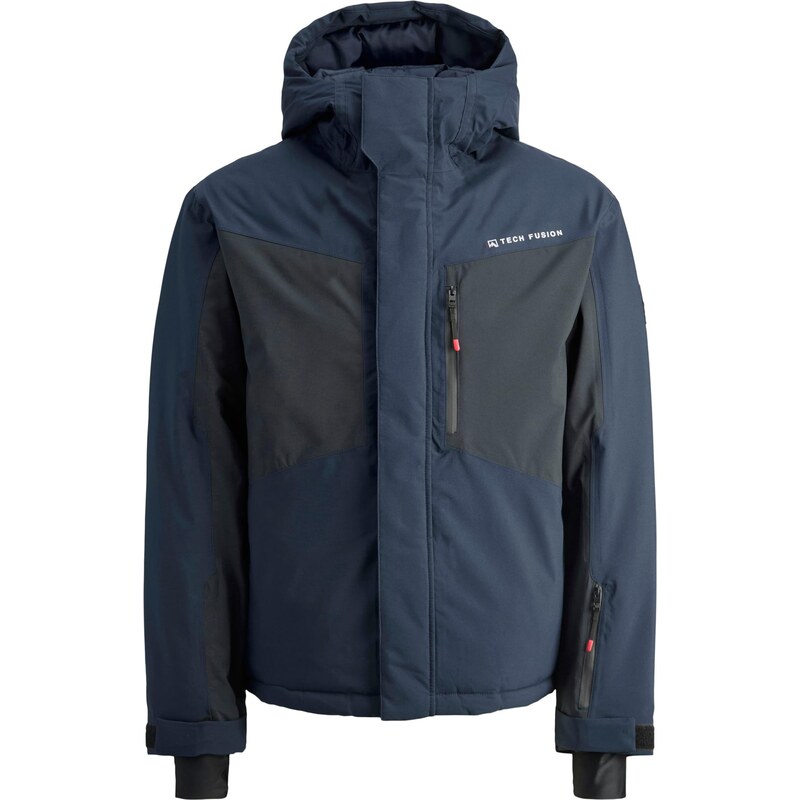 Jack & Jones Junior Zimní bunda JJAlpes námořnická modř / černá