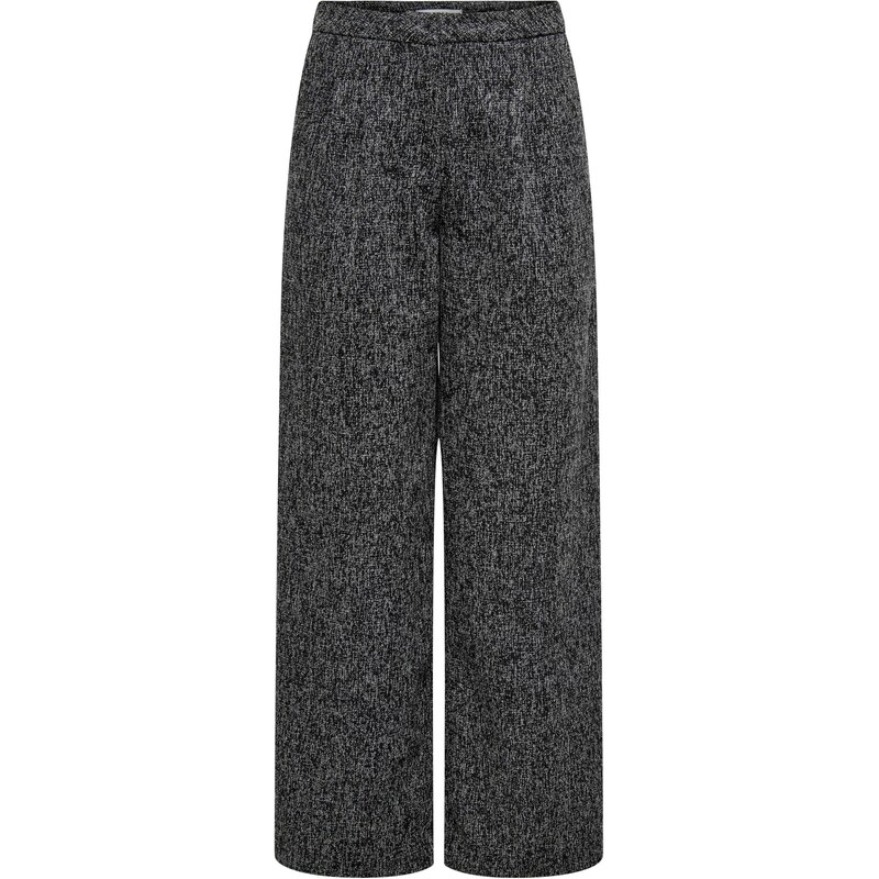 JDY Tall Kalhoty JDYFRANCESCA šedá / černá 109716947