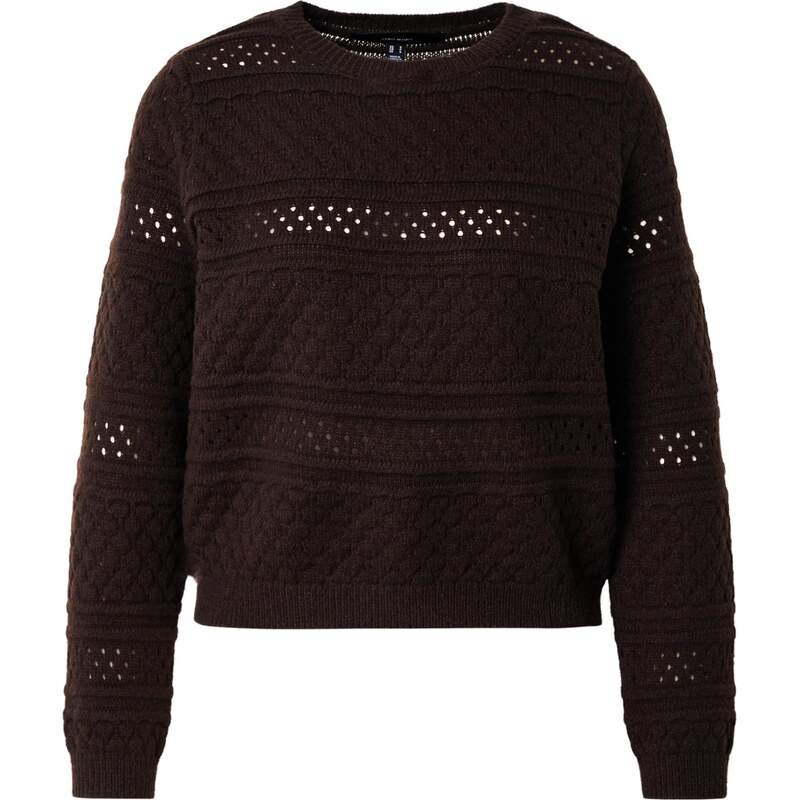 VERO MODA Svetr VMLEO čokoládová 109717016