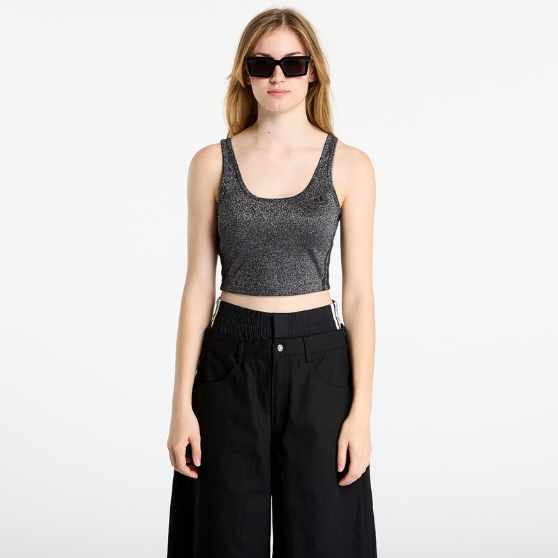 adidas Originals Podprsenka adidas Lurex Bralet Black/ Silver