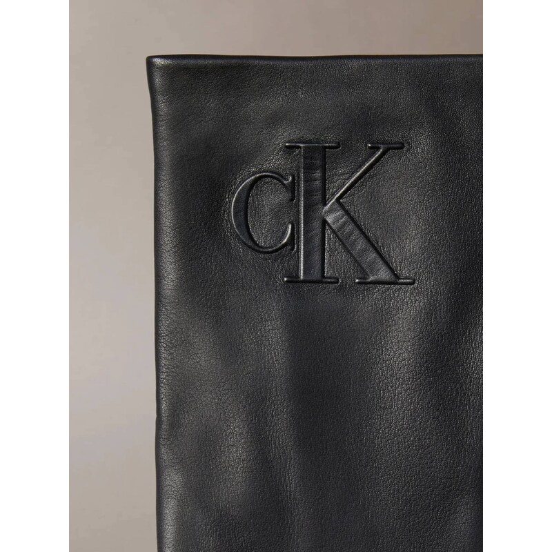 Calvin Klein dámské černé kožené rukavice