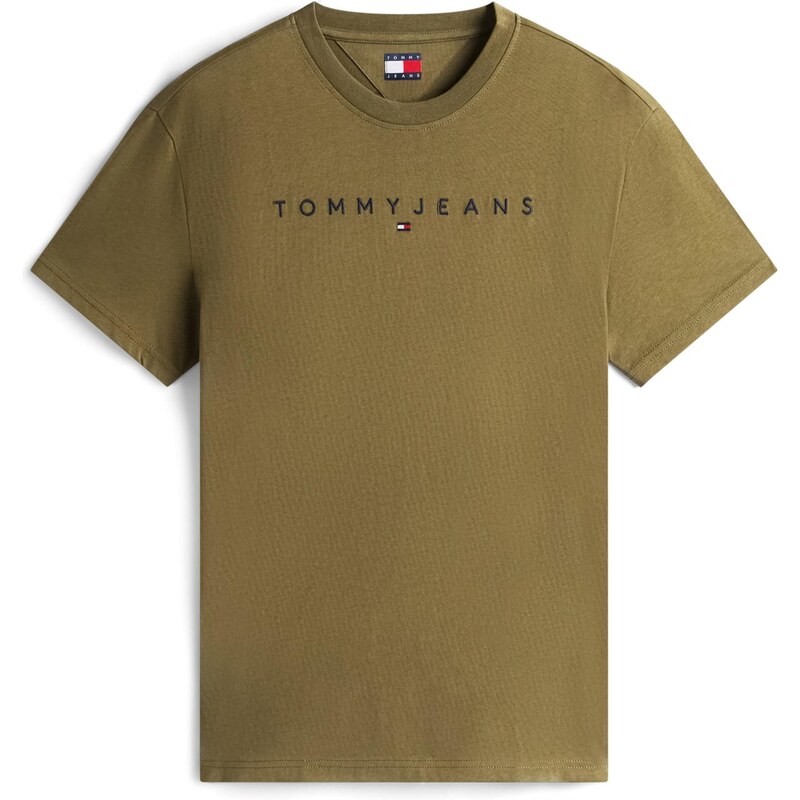 Tommy Jeans Tričko námořnická modř / olivová