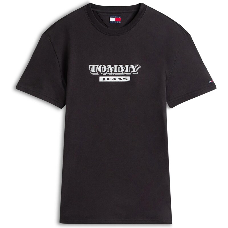 Tommy Jeans Tričko námořnická modř / červená / černá / bílá