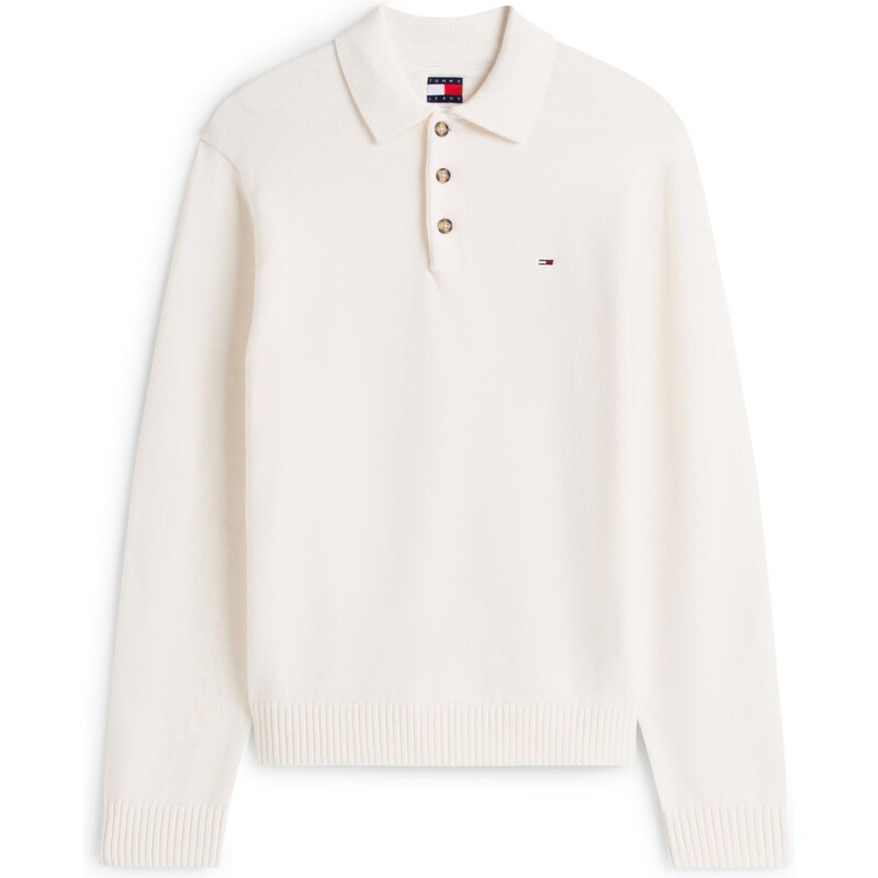 Tommy Jeans Svetr ESSENTIAL barva bílé vlny