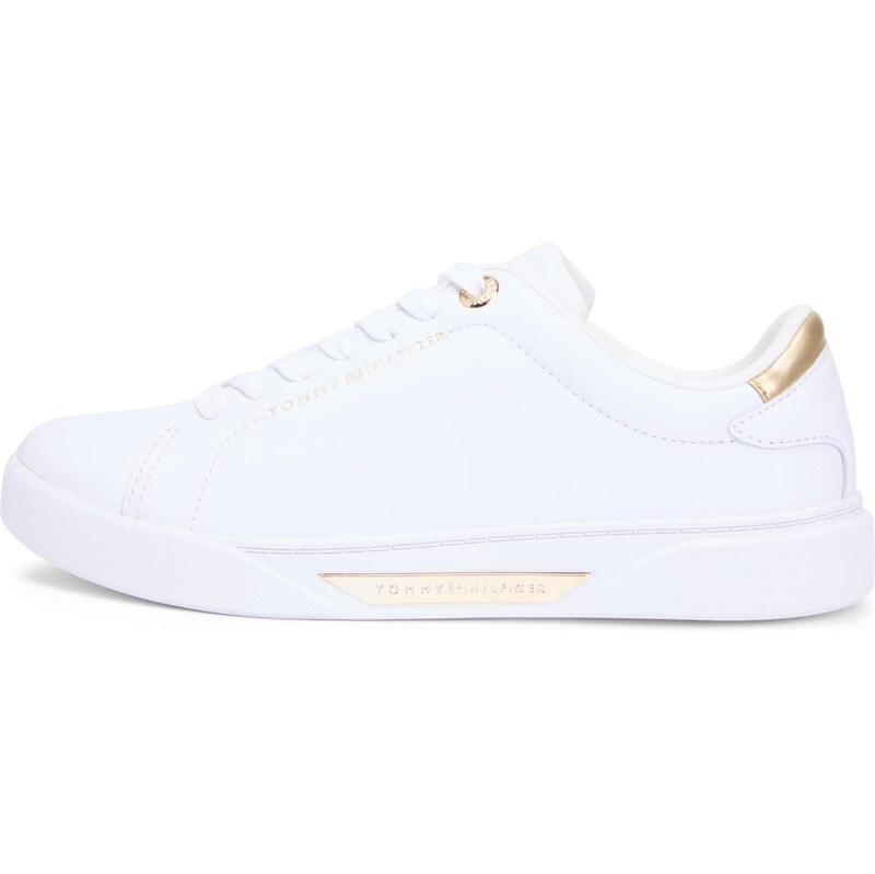TOMMY HILFIGER Tenisky 'ESSENTIAL' zlatá / bílá