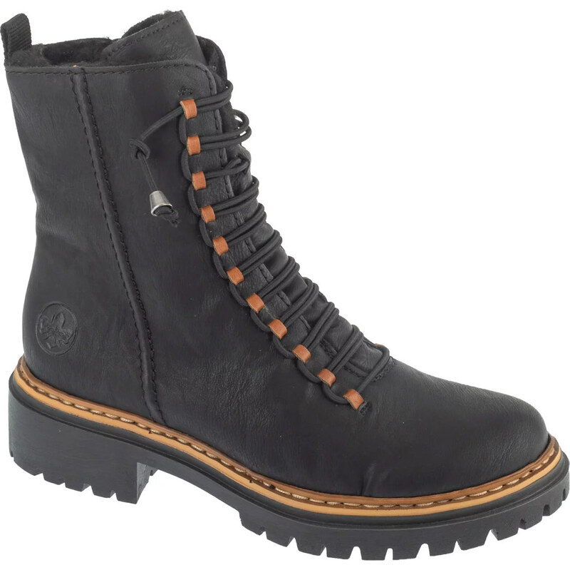 Černé dámské kotníkové boty Rieker Booties Černá 109733467
