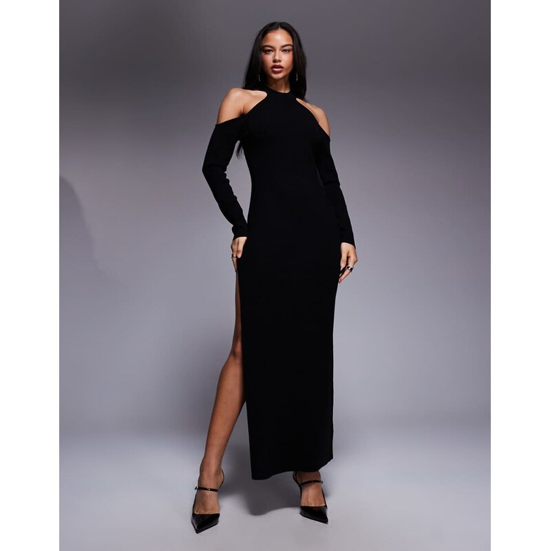 ASOS DESIGN ASOS X THE SOURCED COLLECTION knitted dress with