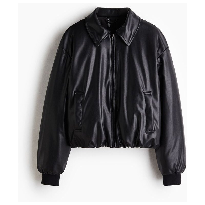 H&M - Bunda bomber - Černá