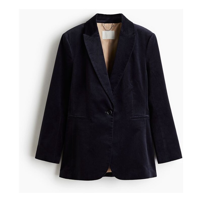 H&M - Jednořadové sako - modrá 109738696