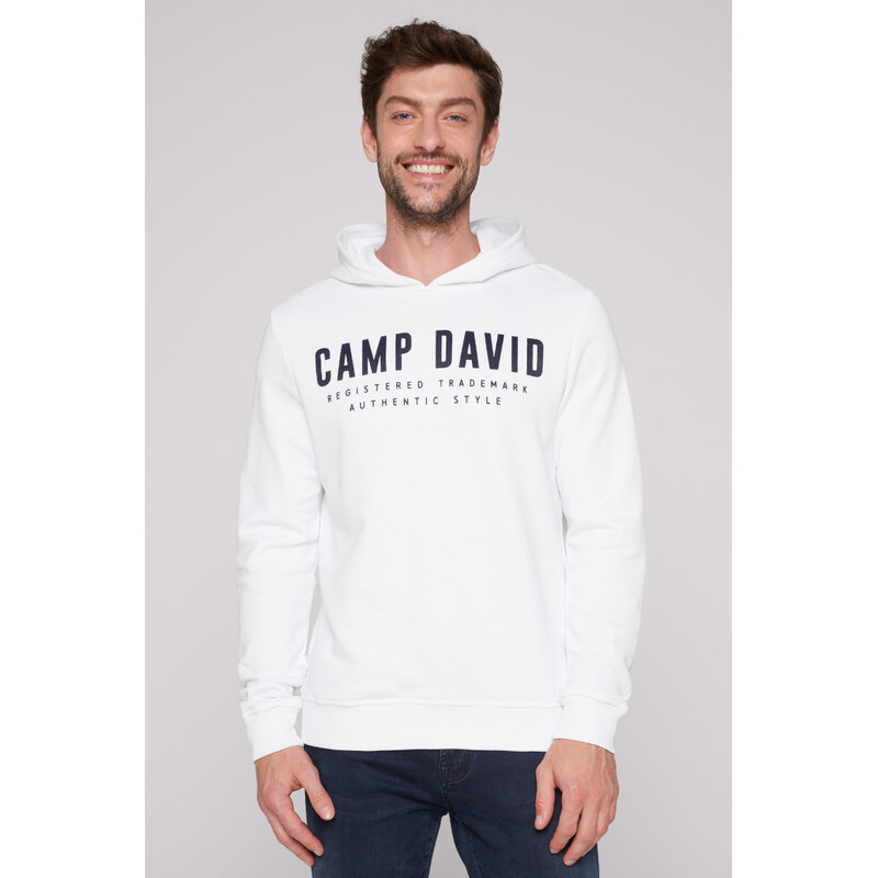 CAMP DAVID Basic mikina s kapuci a potiskem loga
