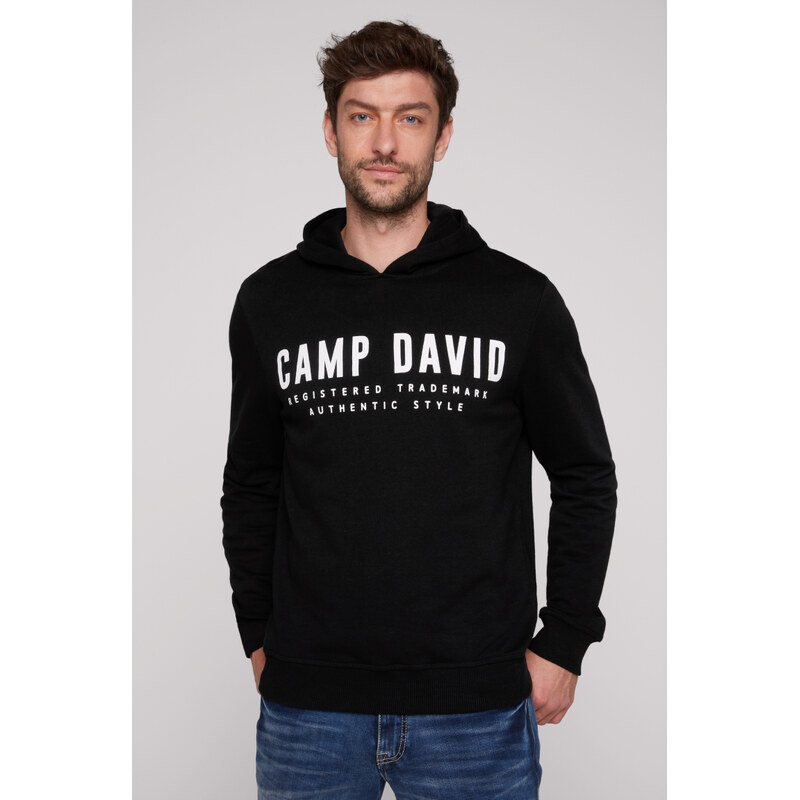 CAMP DAVID Basic mikina s kapuci a potiskem loga