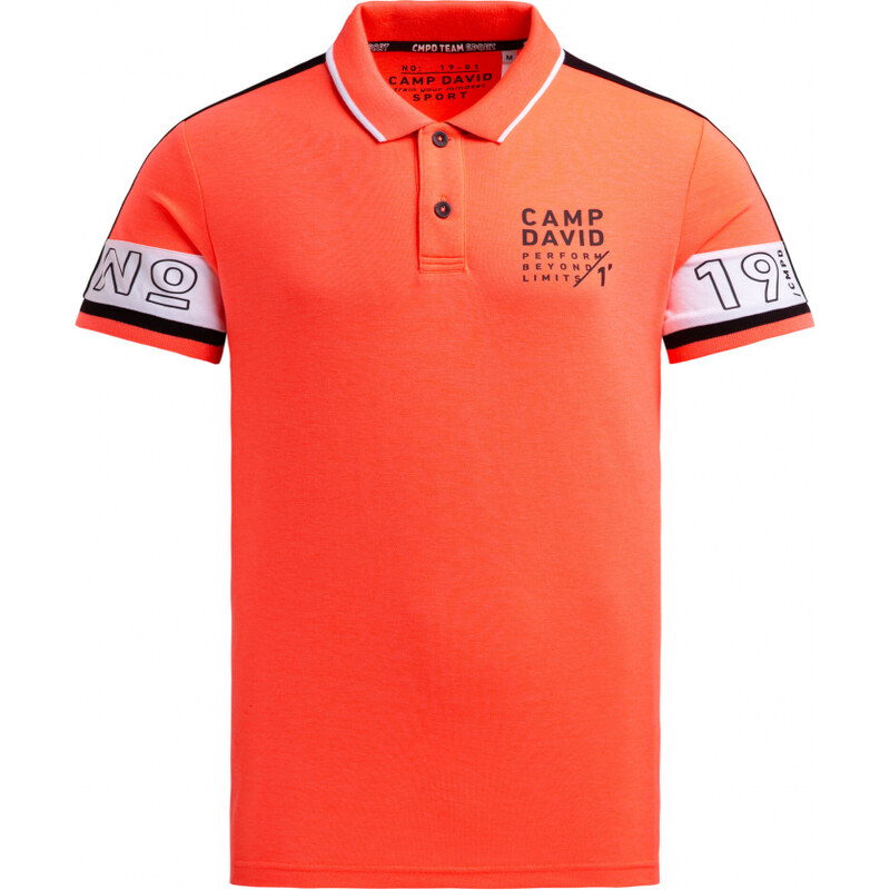 CAMP DAVID Pike polo s barevnými bloky