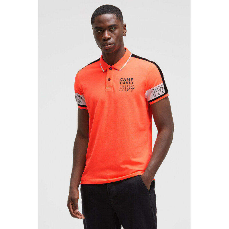 CAMP DAVID Pike polo s barevnými bloky
