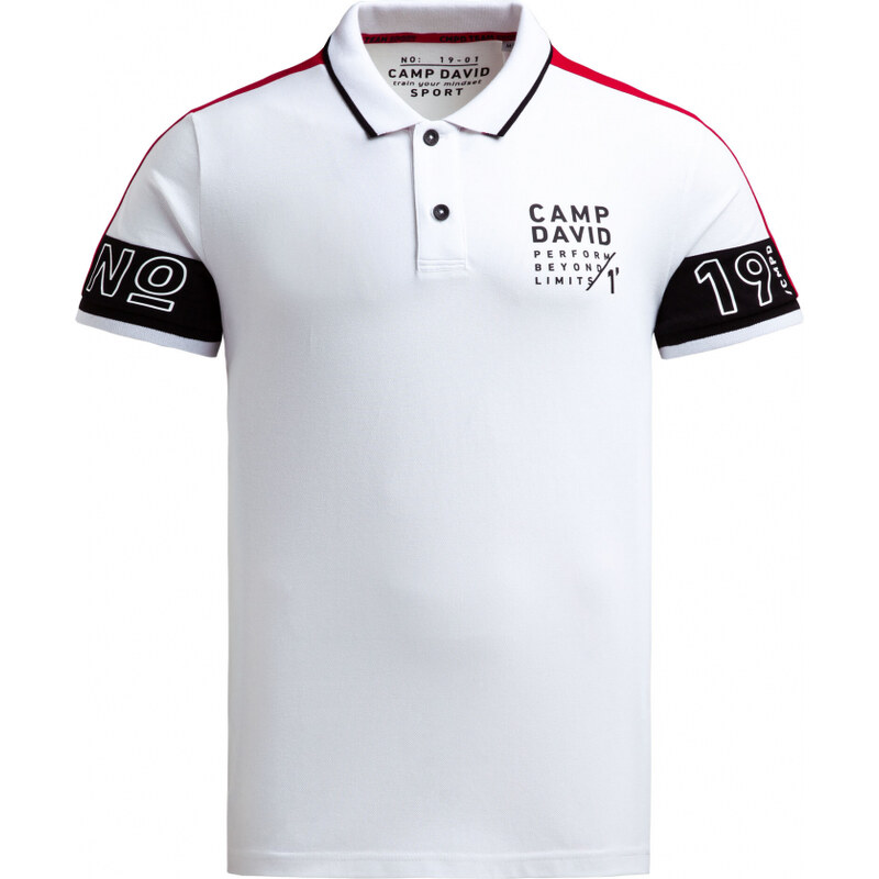 CAMP DAVID Pike polo s barevnými bloky