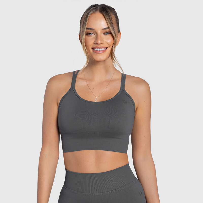 Dámská sportovní podprsenka Iron Aesthetics Ultimate, šedá 109743484