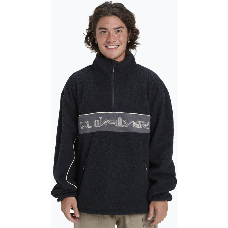 Pánská snowboardová mikina Quiksilver Omni Sherpa Half Zip black