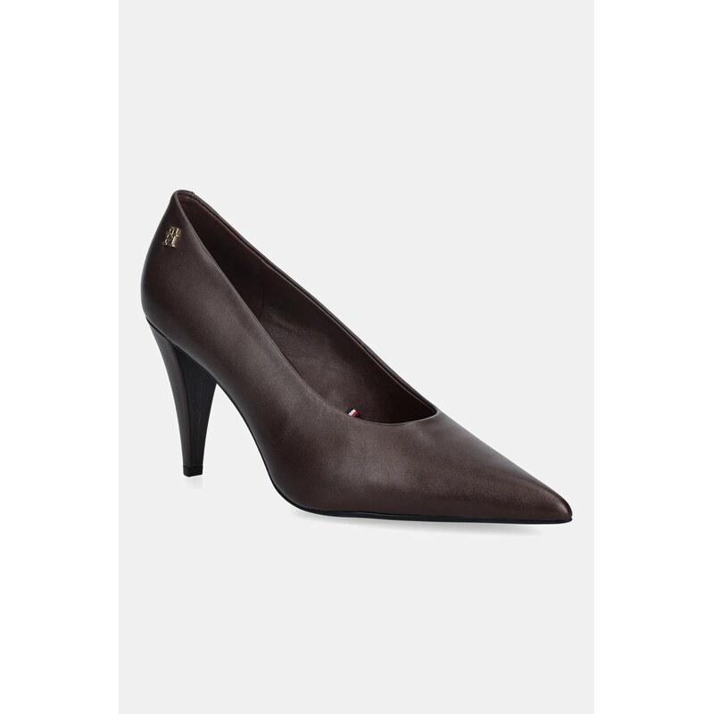 Kožené lodičky Tommy Hilfiger TH SMOOTH LEATHER PUMP 109770836