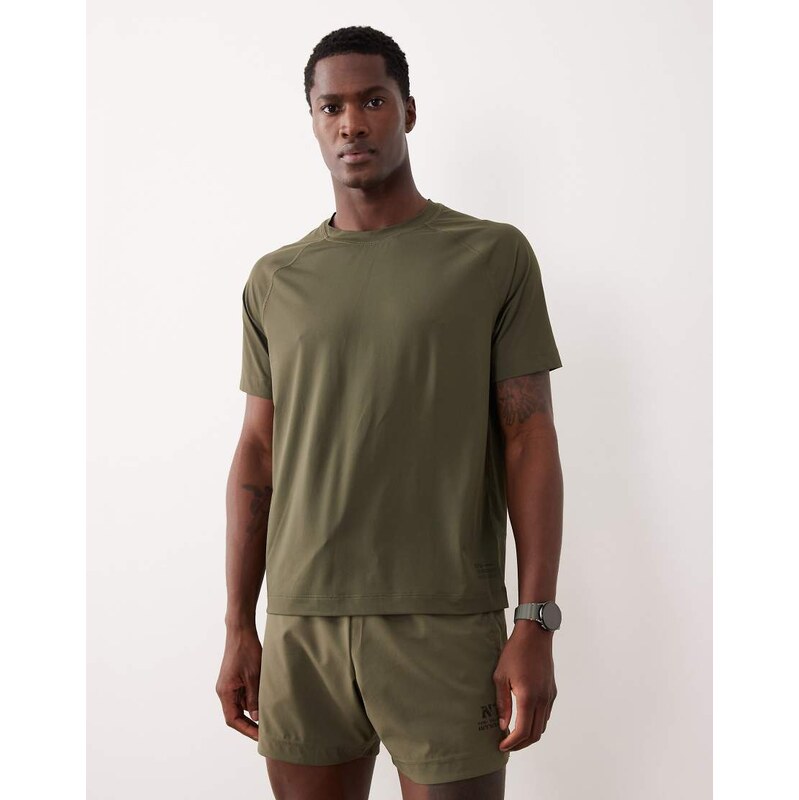 Abercrombie & Fitch YPB workout short sleeve t-shirt in green