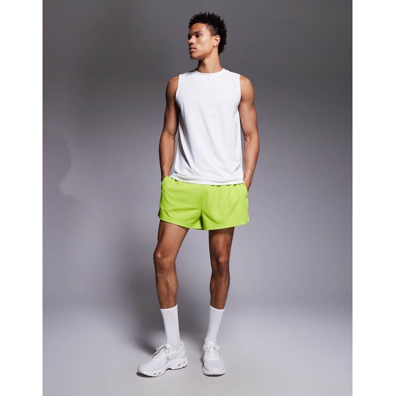 4505 3 inch quick dry mesh running shorts with zip pockets in acid 110981669