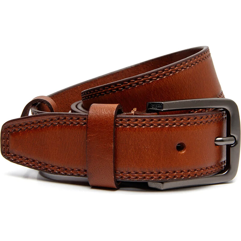 Pánský kožený opasek The Chesterfield Brand Karlo - koňak