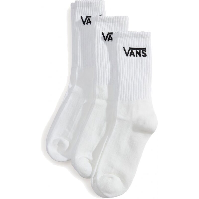 PONOŽKY VANS Classic Crew 3-Pack - bílá - 109773506