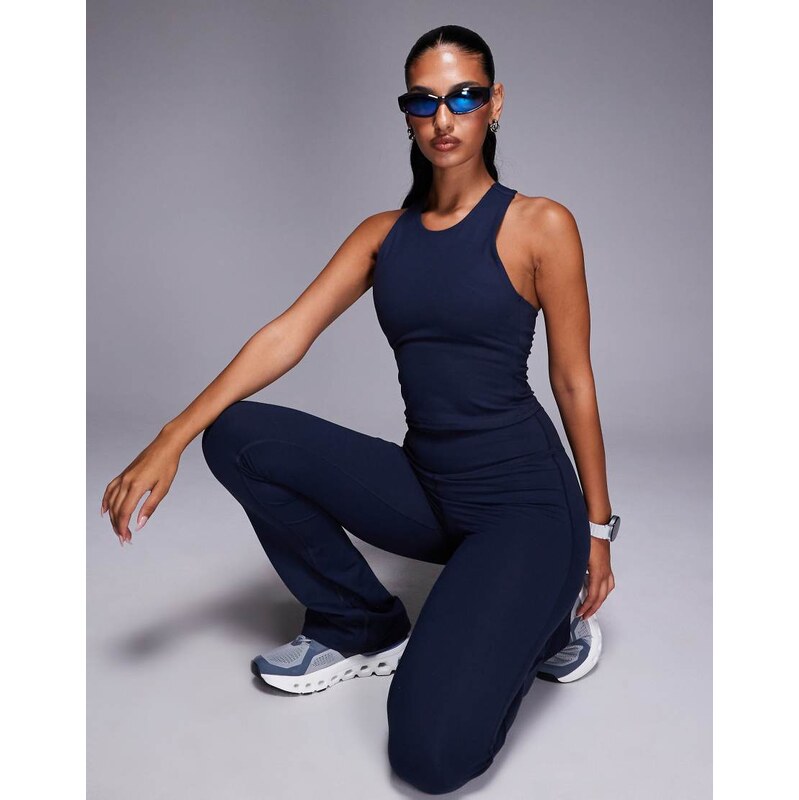 4505 Icon soft touch high waist slim kick yoga legging in midnight 113262371