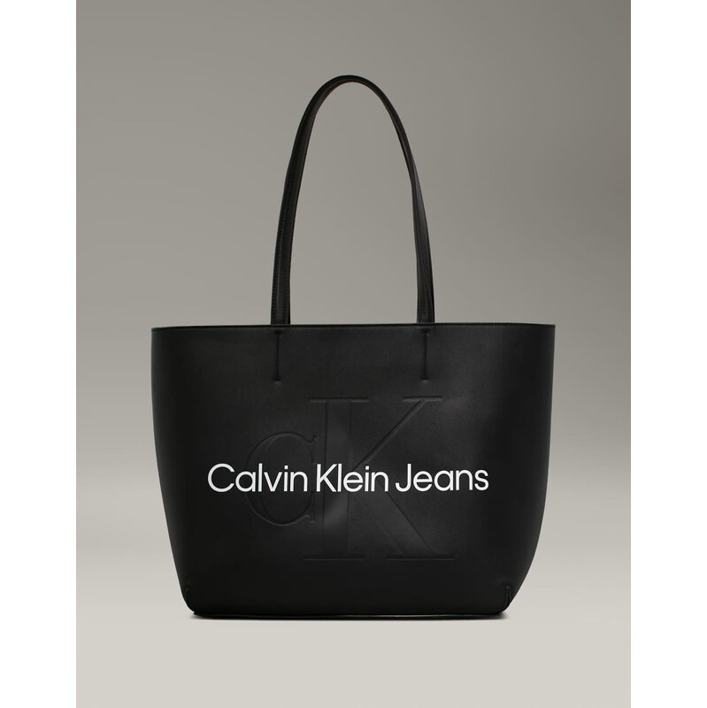 Calvin Klein logo tote bag in black 109773834