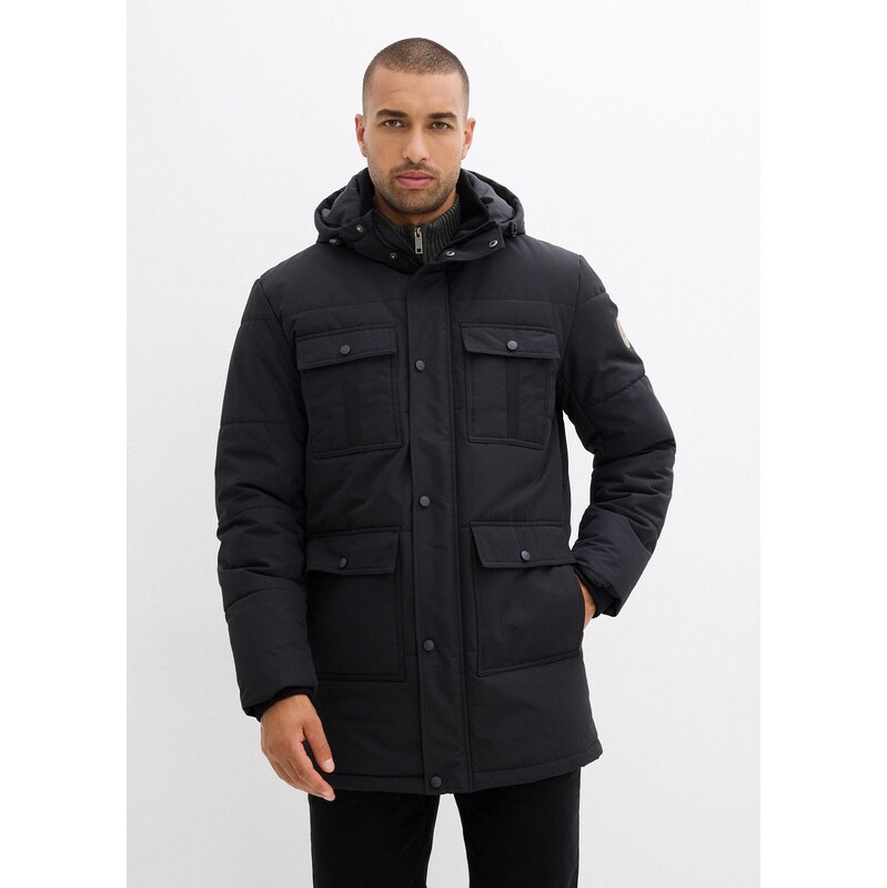 bonprix Nepromokavá funkční prošívaná parka s praktickými kapsami 109775043