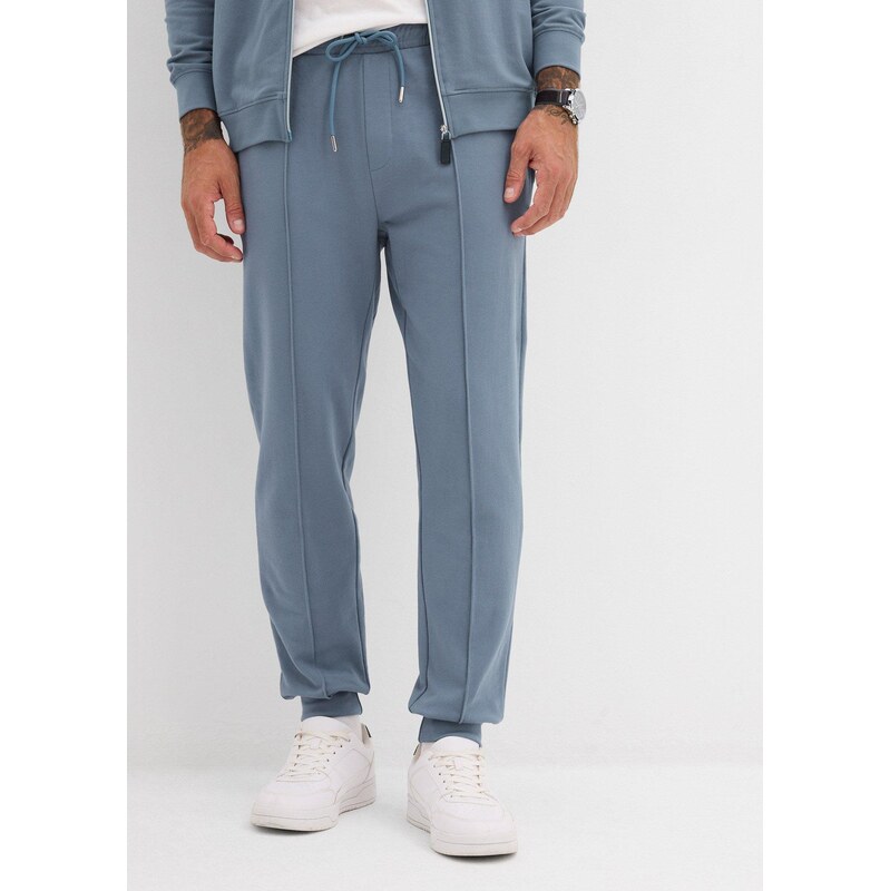 bonprix Elegantní joggingové kalhoty se sámky, z měkké bavlněné