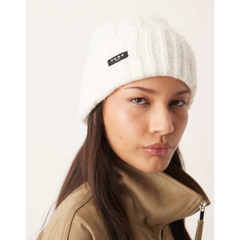 Vans revelle cuff beanie in off white 110432632