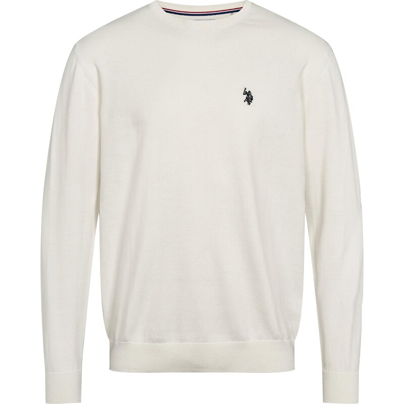 U.S. POLO ASSN. Svetr UMAdair černá / bílá
