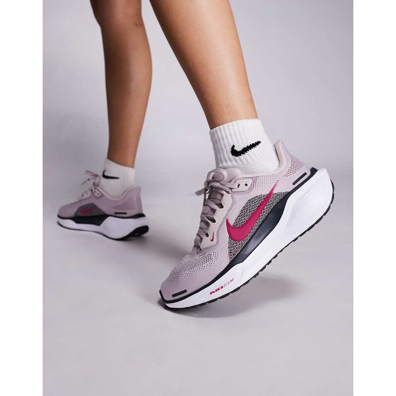 Nike Running Air Zoom Pegasus 41 trainers in pink and purple