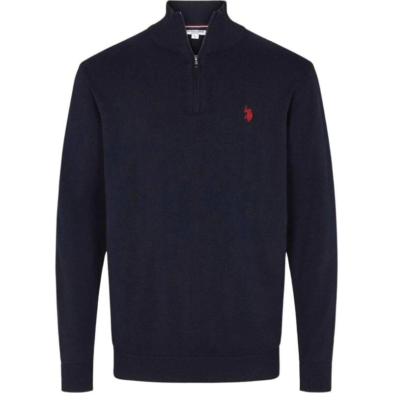 U.S. POLO ASSN. Svetr UMBRISON safírová / brusinková