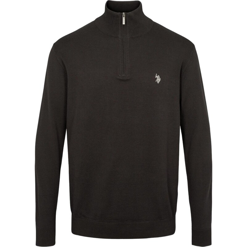 U.S. POLO ASSN. Svetr UMBRISON světle šedá / černá