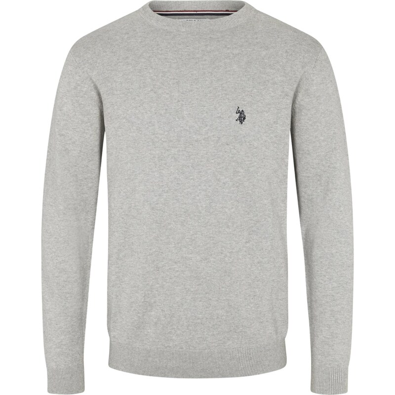U.S. POLO ASSN. Svetr UMAdair šedý melír