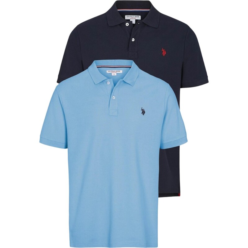 U.S. POLO ASSN. Košile UMAlfred marine modrá / světlemodrá