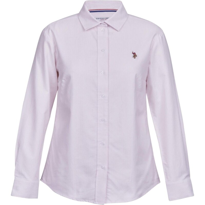U.S. POLO ASSN. Halenka UWGina růžová / bílá
