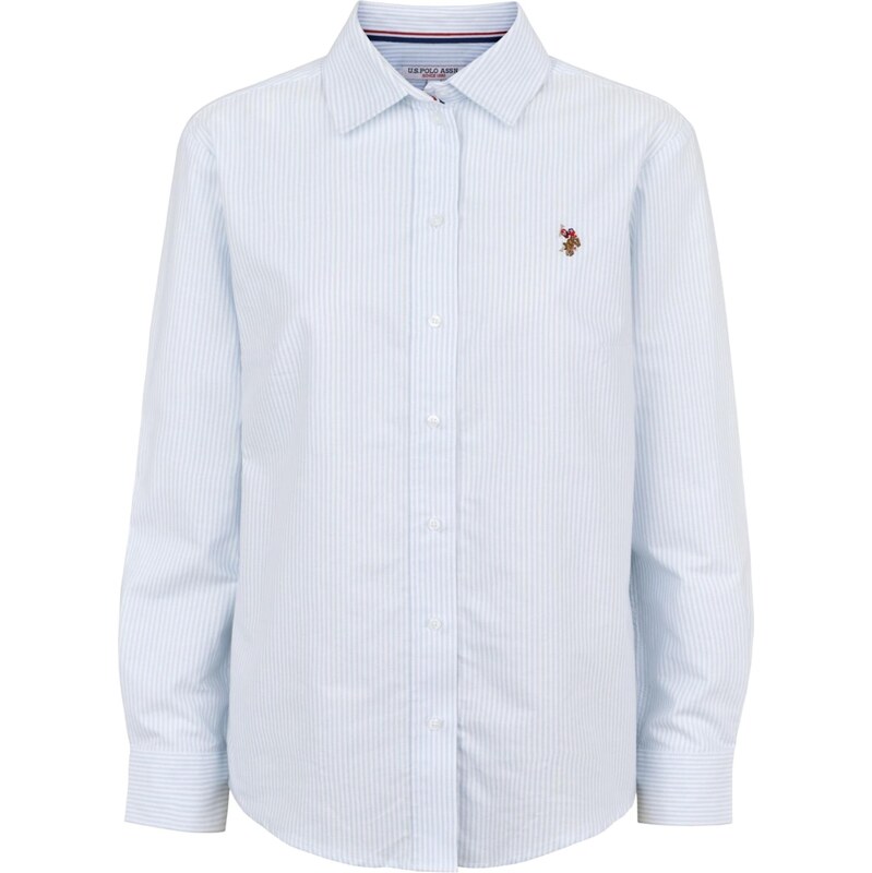 U.S. POLO ASSN. Halenka UWGina světlemodrá / bílá