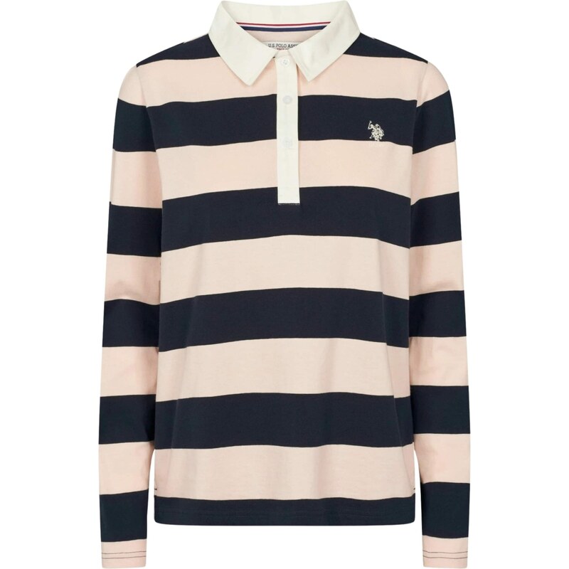 U.S. POLO ASSN. Tričko UWNancy námořnická modř / růžová / bílá