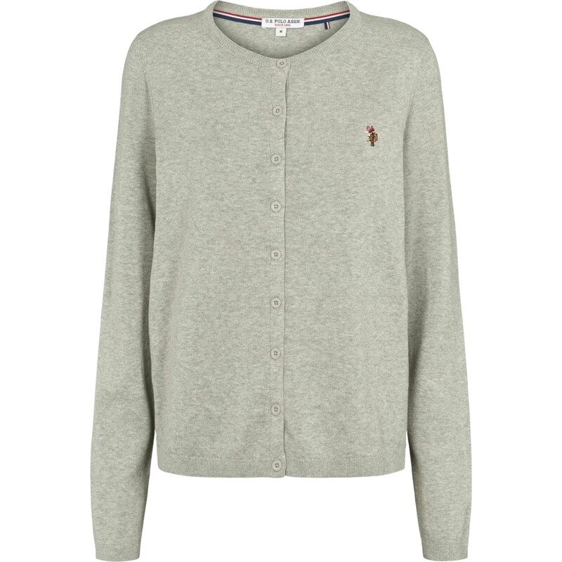 U.S. POLO ASSN. Kardigan UWKimmi šedý melír