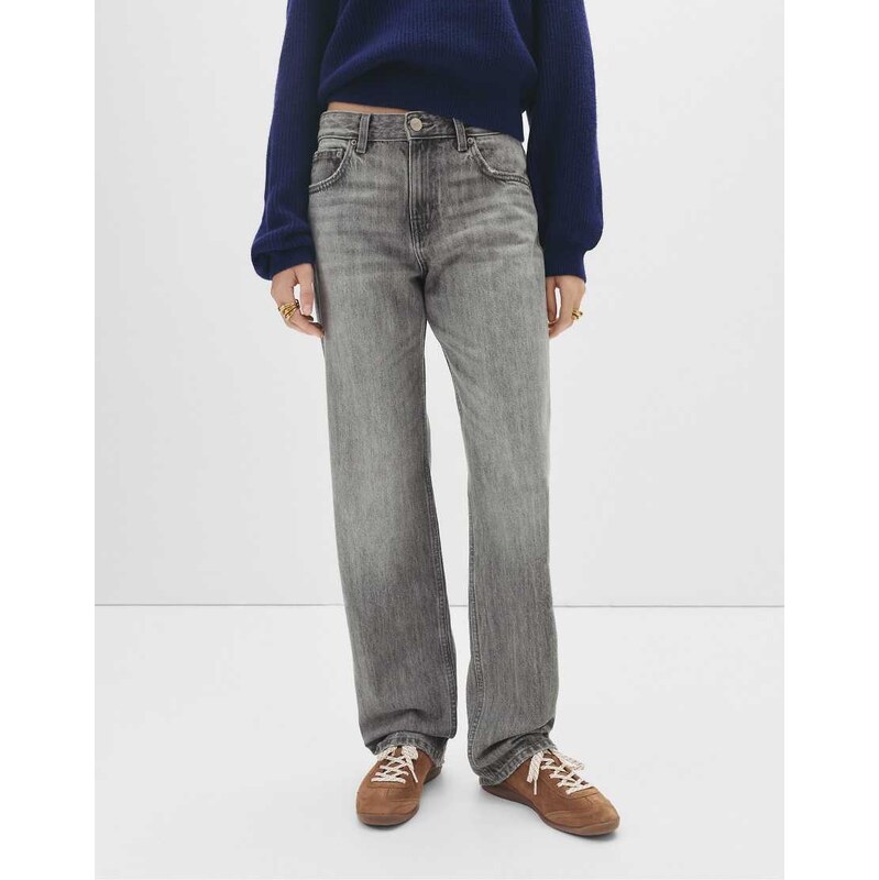 Pull&Bear Loose oversize jeans in grey 109781359