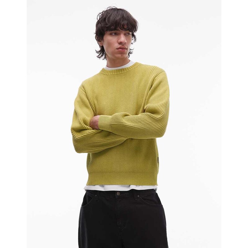 Gramicci knitted jumper in light green