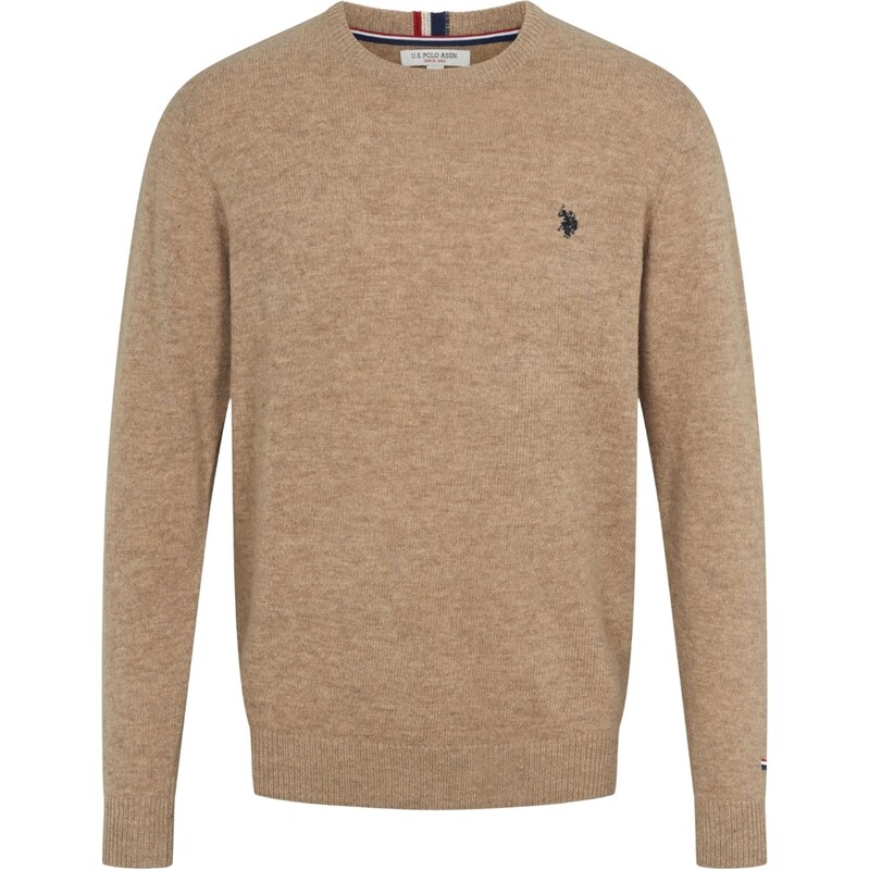 U.S. POLO ASSN. Svetr UMKetil béžová / černá