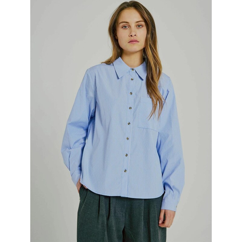 NORR Halenka No modrá / šedá / offwhite