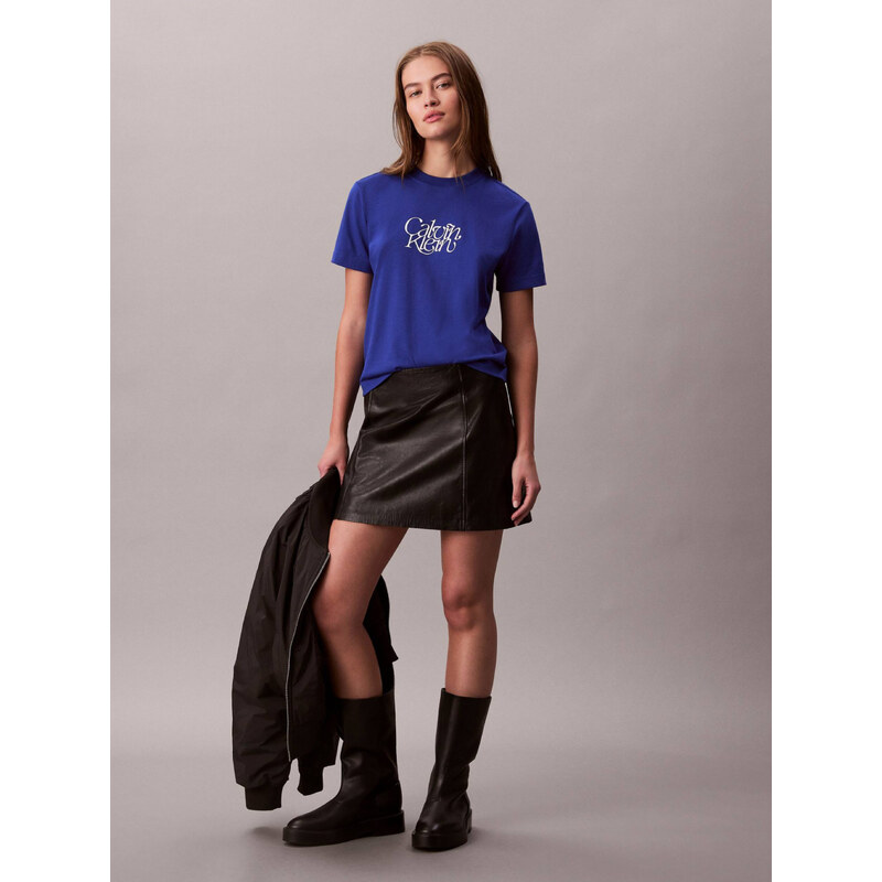 Calvin Klein dámské modré tričko