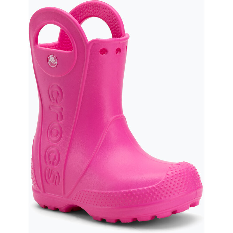 Dětské holínky Crocs Handle It Rain Boot Kids Toddler pink crush