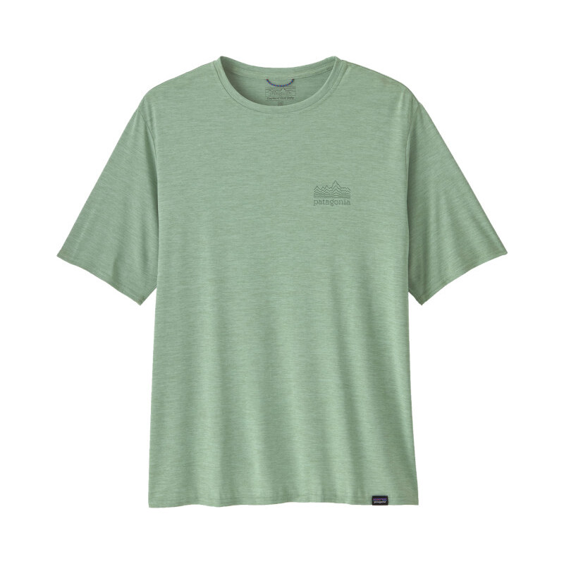 Pánské funkční tričko Patagonia CAPILENE COOL DAILY GRAPHIC SHIRT - světle zelená S