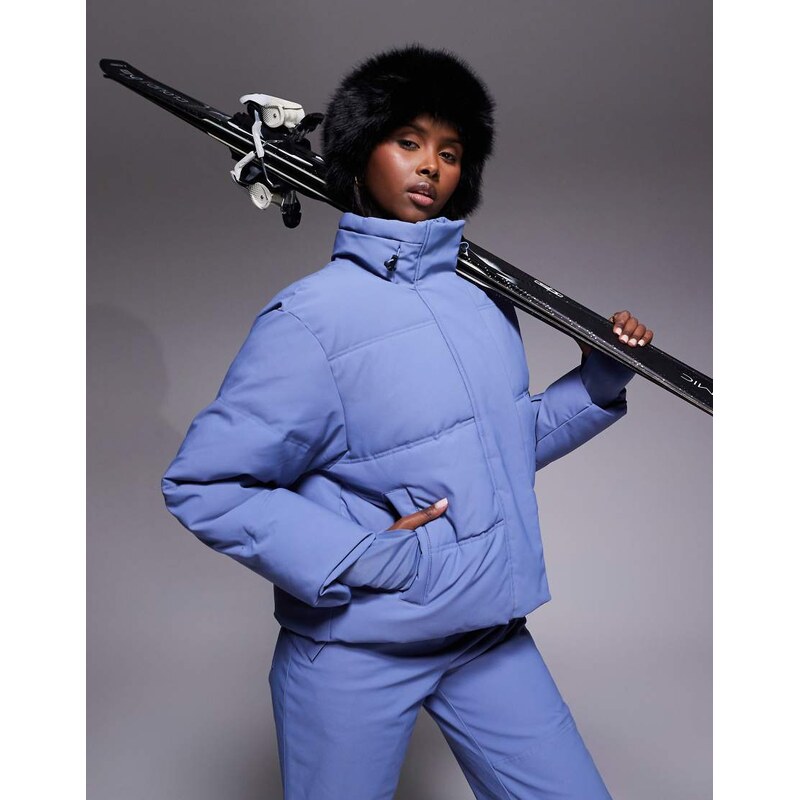 ASOS 4505 Ski & Snow ASOS 4505 Ski boxy fit puffer ski jacket in chalk 109789981