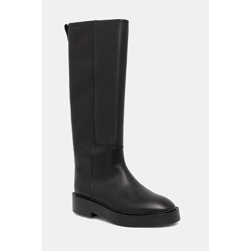 Kožené kozačky Calvin Klein CONCAVE WELT UKT BOOT LTH 109604331